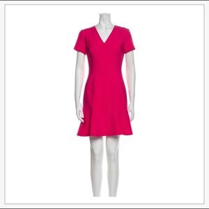 Carolina Herrera v-neck dress in pink